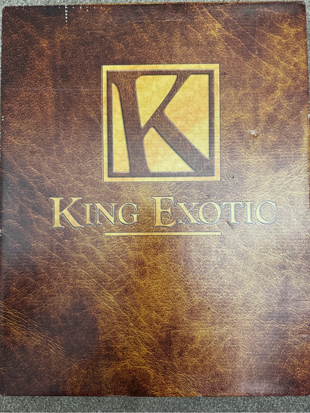 Brown Faux Leather Wall Art